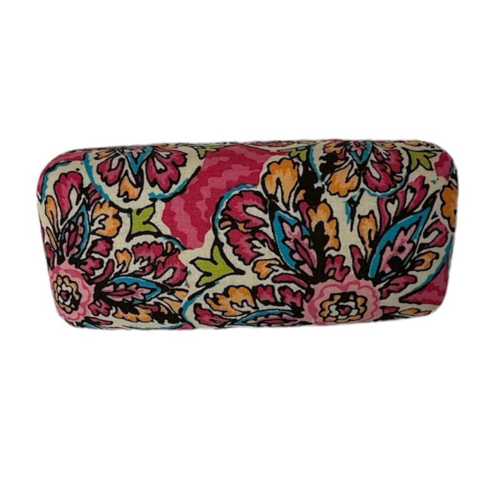 Vera Bradley Eyeglasses Case Pink Red Paisley Hard Clamshell